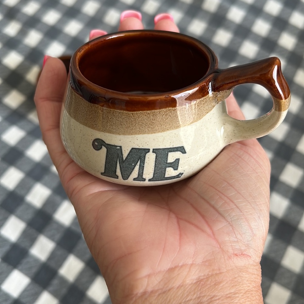Vintage YOU ME cups ceramic - Picture 4 of 8